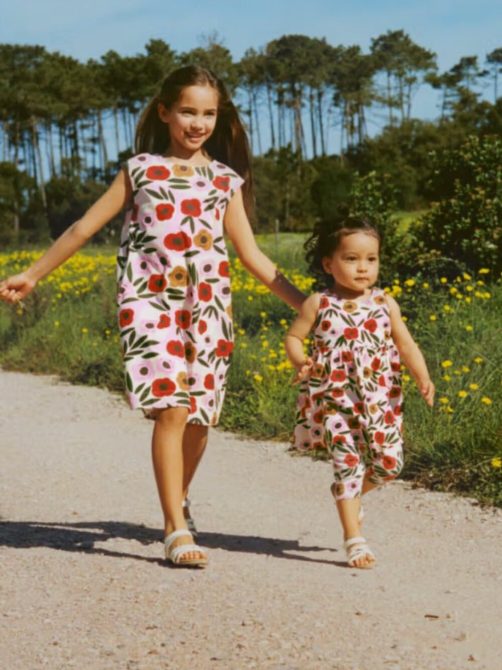 🌸✨ Uniqlo x Marimekko Floral A-Line Dress – Kids Size 9–10 ✨🌸